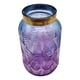 thumbnail image 1 of Florero Jarron Decorativo De Vidrio Morado Azul Diseño Ramas, 1 of 5