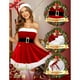 thumbnail image 3 of Traje De Vestido Navideño Femenino, Bebé Navideño Sexy, Vestido Rojo, Cómodo De Usar, Talla M, 3 of 5