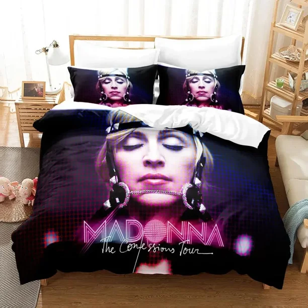 Sexy Madonna Bedding Set Duvet Cover Bed Set Quilt Cover Pillowcase Comforter Boys Adult Bedding Set Bed Sheets