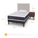 thumbnail image 3 of Cama Europea Curve New Ortopedic 1.5 Plazas Tigris Alm, 3 of 10