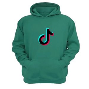 Genérico - Polerón Canguro Tik Tok Verde Aguamarina Talla Xs Unisex