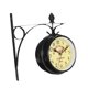 thumbnail image 3 of Reloj De Pared Europeo De Doble Cara Para Patio, Exterior Y Jardín, 3 of 5