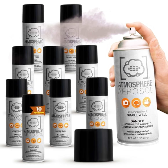 Aerosol Fog Spray Atmosphere Haze/Fog para fotografía, 8 oz x 10