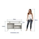 thumbnail image 3 of Rack Tv Tokio 72X108X42 Blanco/Café, 3 of 3