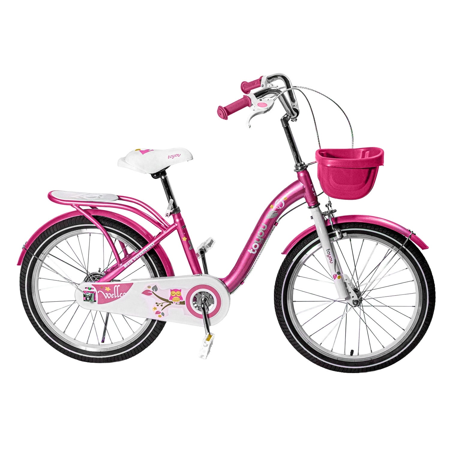 Mundo Online - Bicicleta Niña Infantil De Paseo Rueditas Aro 20 Rosada