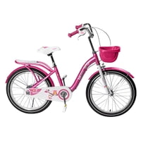 Mundo Online - Bicicleta Niña Infantil De Paseo Rueditas Aro 20 Rosada
