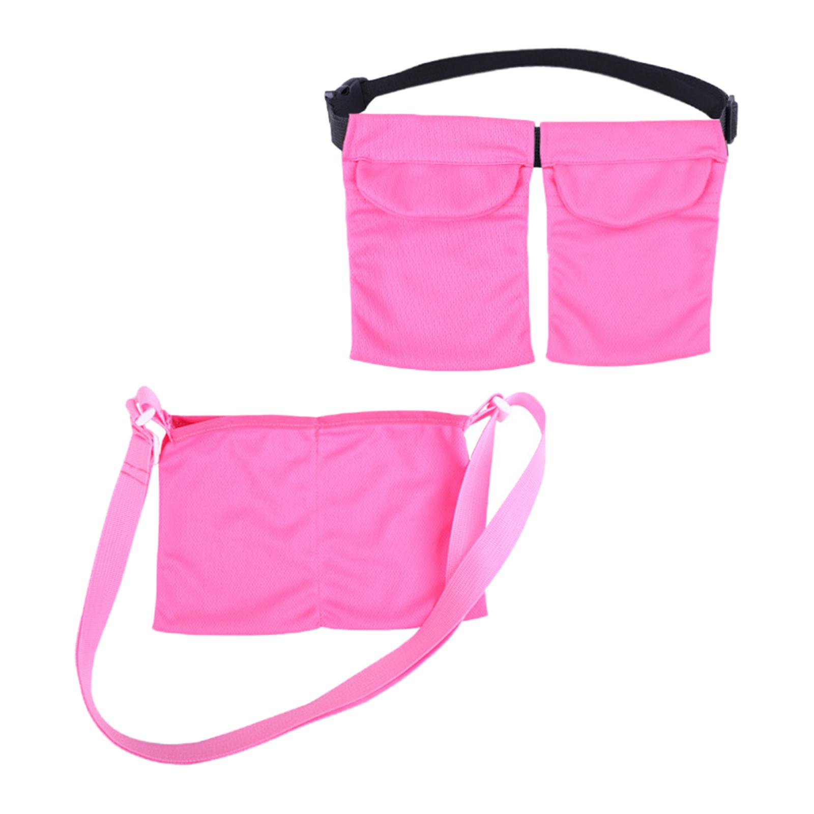 Ioensy - 2 Uds Bolsa De Drenaje Suave Bolsa 2 Bolsillos Suministros Secado Rápido Rosa Ajustable