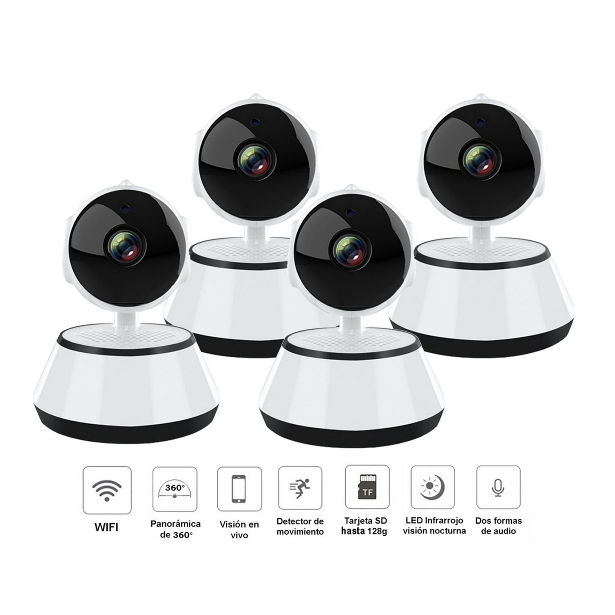 Vipa - Pack 4 Cámaras Seguridad Ip Wifi Interior Modelo R15