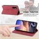 thumbnail image 5 of Funda tipo cartera con bloqueo RFID para Samsung Galaxy A36 Con tapa abatible, portatarjetas, cierre magnético, TPU y soporte Rojo, 5 of 6