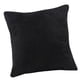 thumbnail image 2 of Funda De Almohada De Terciopelo Suave Funda De Almohada De Tiro De Color Sólido Negro-45x45cm, 2 of 3