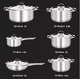 thumbnail image 3 of Juego de batería de 15 piezas, cocina, acero inoxidable, plateado, 3 of 3
