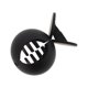 thumbnail image 1 of Unique Bargains 1 Pc Clip para el Cabello en Círculo Escarchado Elegante para el Hogar Negro 3.5cm, 1 of 5