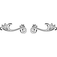 Rienda Libre Graphics - Decomural Floral Spirals Reflected Border Ws-18396