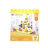 Click Ventas - Bloques De Juguete Divertidos Construccion 80 Pcs Amarillo