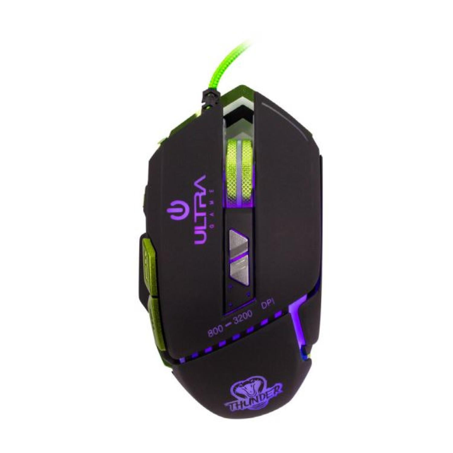 Ultra - Mouse Gamer Alambrico Usb Ergonomico 3200dpi Rgb X16