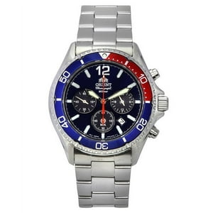 Reloj Orient Chronograph Stainless Steel Black Dial Solar Diver'S Ra-Tx0201L10B 200M Men'S Watch