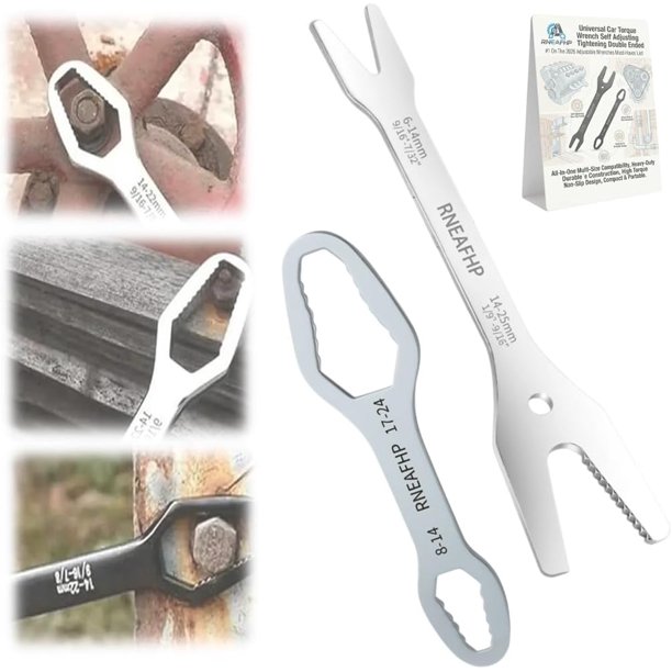 Llave autoajustable doble extremo 3-25mm métrica SAE fontanería hogar
