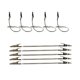 thumbnail image 1 of Pinzas de cocodrilo ZHQZZPH pack de 10 unidades, 18 cm flexibles, 1 of 5