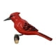 thumbnail image 1 of Estatuilla De Pájaro Miniatura Estilo Nórdico Animal Madera Madera Tallada Adorno Rojo, 1 of 3