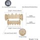 thumbnail image 2 of Grillz de vampiro dorado y plateado estilo hip hop para tus dientes, chapado en oro de 14 quilates, con diamantes de circonita cúbica, para hombres y mujeres, con barras de moldeado adicionales., 2 of 6