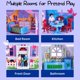 thumbnail image 5 of Miniset de juego plegable My Pretty Dollhouse Fold and Go Pretend Play de Liberty Imports con juguete de bolsillo, figuras familiares, muebles y accesorios para el hogar, 5 of 7