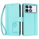 thumbnail image 3 of Funda Cartera Trébol para Xiaomi Poco F6 Pro con Ranuras Tarjetas y Carga Inalámbrica Verde menta, 3 of 6
