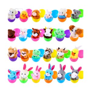 Bothyi - 24 Huevos De Pascua Coloridos Con Juguetes Para Rellenar Cestas De Pascua Para Niñas Y Niños