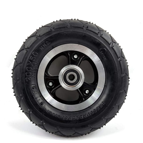 Rueda eléctrica para scooter, 8 pulgadas, 200 x 50, neumático sólido, cubo de aleación