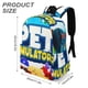 thumbnail image 3 of Simulador de Mascotas-theme Backpack, Campus style schoolbag Bookbag with Adjustable Shoulder Straps And Large Zip Compartment, Unisex Travel Bags.42x30x15cm, 3 of 6