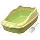 thumbnail image 2 of Caja De Arena Para Gatos Semicerrada Para Mascotas Peque?as, Material PP, Antisalpicaduras, Parte Superior Abierta, Verde, 2 of 5