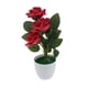 thumbnail image 2 of Ramo De Flores De Seda Rosa Artificial En Maceta Bonsai Planta Falsa Rojo, 2 of 5