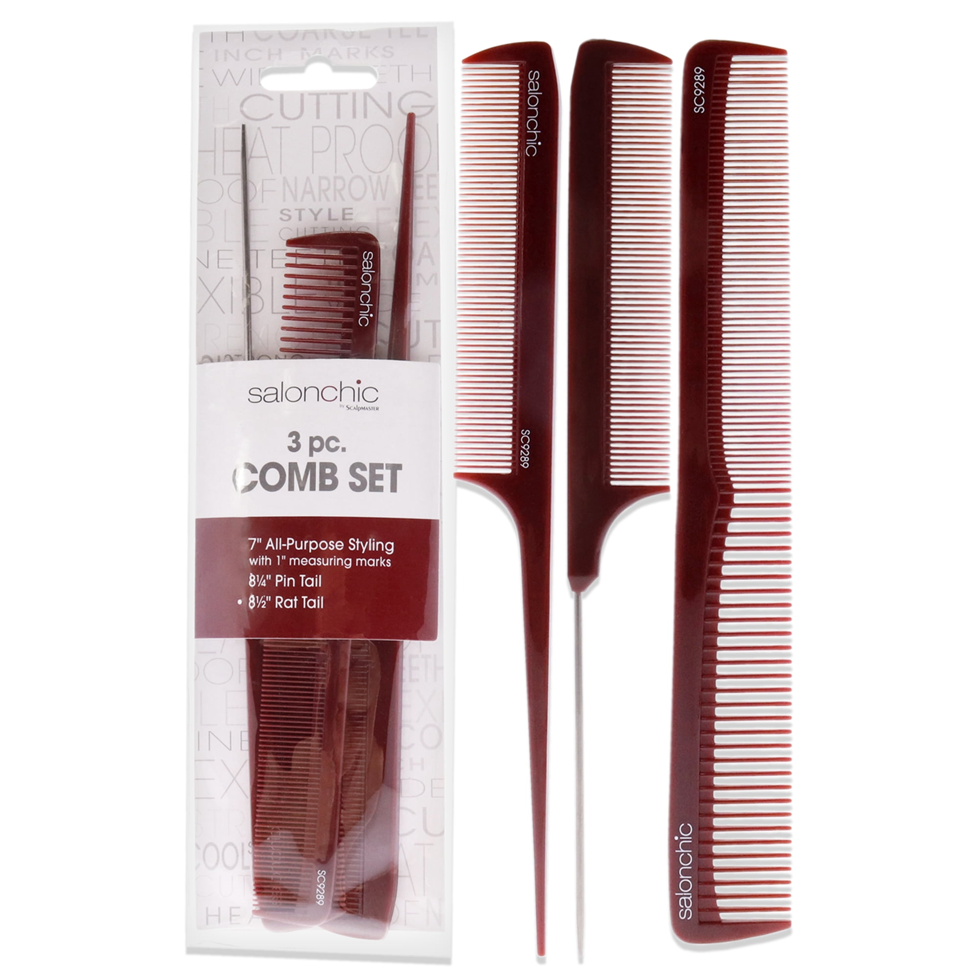 Juego De Peines Salonchic Set 3 Piezas
