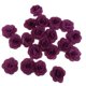 thumbnail image 1 of 20 piezas de seda rosa cabeza de la flor bud diy artesanía decoración de la boda púrpura oscuro, 1 of 5