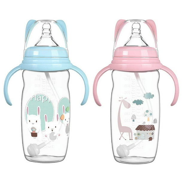 Mamadera Biberón Leche Bebés Agua Doble Asa Calidad Rondon
