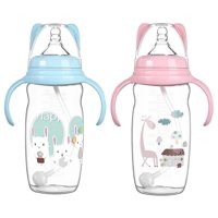 Genérico - Mamadera Biberón Leche Bebés Agua Doble Asa Calidad Rondon