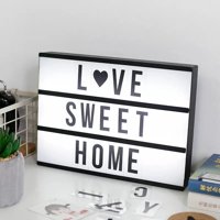 Genérico - Caja De Luz Led Lightbox A4 Pizarra Con Letras Y Emojis Xl