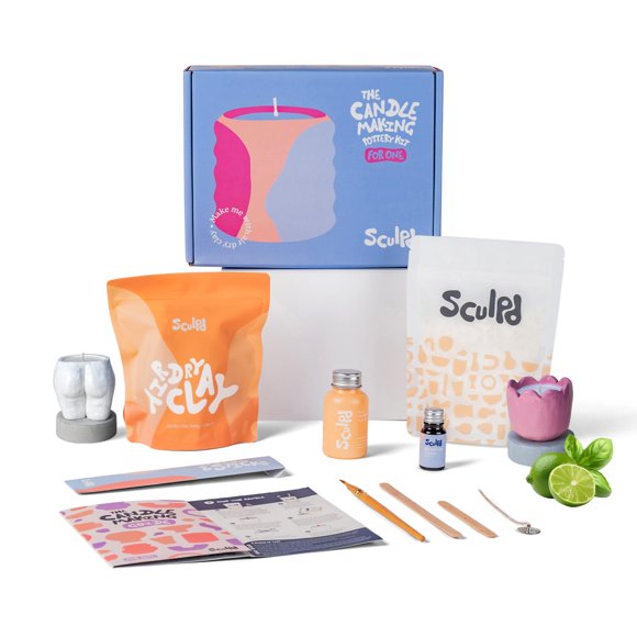 Kit de cerámica para hacer velas Sculpd con arcilla de secado al aire