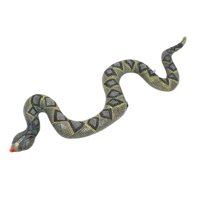 Bothyi - Juguete De Serpiente Inflable, Juguete De Serpiente Espeluznante Aterrador, Accesorio De Broma Práctico, Accesorio De Fiesta Negro