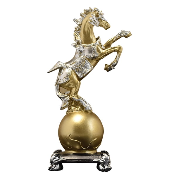 Estatua de adorno de caballo moderno y creativo de estilo nórdico, escultura de Animal artesanal para estante, librería para sala de estar y gabinete