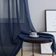 thumbnail image 3 of Cortinas Pitalk azul marino de lino sintético 274 x 274 cm, set de 2 paneles, 3 of 9