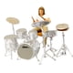 thumbnail image 3 of Figuras de Música Rock 1/64, Colecciones en Miniatura, Accesorios de Película, Escala S, Micropaisaje Ferroviario, Dioramas de Construcción de Conjunto de baterista blanco, 3 of 5