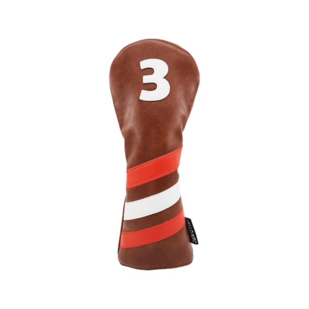 Cubierta de madera para la cabeza cubierta para palos de Golf protección impermeable resistente a los arañazos Protector para la cabeza de Golf para b blanco 3