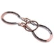 thumbnail image 3 of Solución De Anillo De Metal Deducción Intelectual Desbloquear Rompecabezas Juguetes Cobre Rojo, 3 of 3