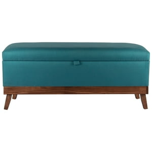 Máxima Design - Banqueta Con Baúl Incy Turquesa Omega 120X40X50 Cm