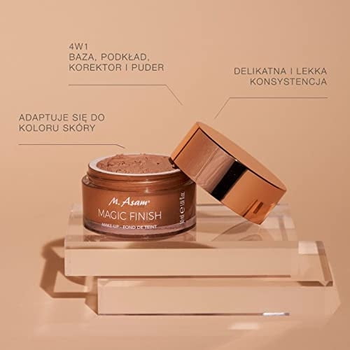 M. Asam Magic Finish Make-up Mouse – 4-in1 Primer, Base, Corrector Y Polvo, Deja La Piel I M. Asam M. Asam