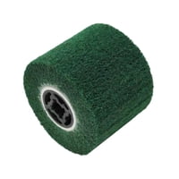 Magideal - Rueda Para Pulir Y Pulir, Cepillo De Aletas, Tambor De Cepillo De Alambre, Rueda De Aletas De Trefilado De Alambre De Primera Calidad Y Resistente Par Verde 180 320 Grano