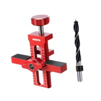 Magideal - Gabinete Hardware Jig Herramienta Instalación De Herramientas Puerta De Gabinete Fácil Uso Rápido Con Brazo De Soporte Y Abrazadera Para La Estantería Con 1 Taladro