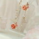 thumbnail image 1 of 1pc, Forget Me Not And Queen Anne's Lace Pressed Wildflower Earrings, Pressed Flower Teardrop Earrings Dry Flowers, Drop Dangle Earring For Women Girls, Personalized Handmade Earrings, Gift For Woman, 1 of 3