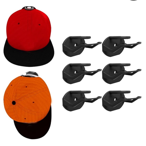 Pack 6 Gancho Colgador para Gorras Soporte Adhesivo Invisible Exhibidor Para Jockey