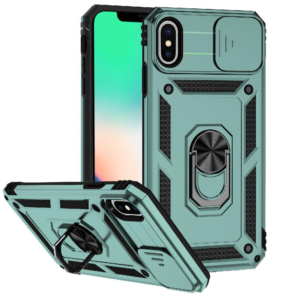 Estuche Gangxun Para Iphone Xs Max, Soporte Giratorio 360°, Estilo Mecánico Y Magnético